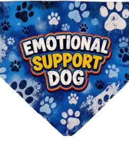 Emotional support Dog Bandana, Slide on collar pet bandana for your anxiety support pet