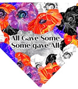 Remembrance Dog Bandana, Poppy Dog bandana, Remember Poppy bandana, Cat Bandana